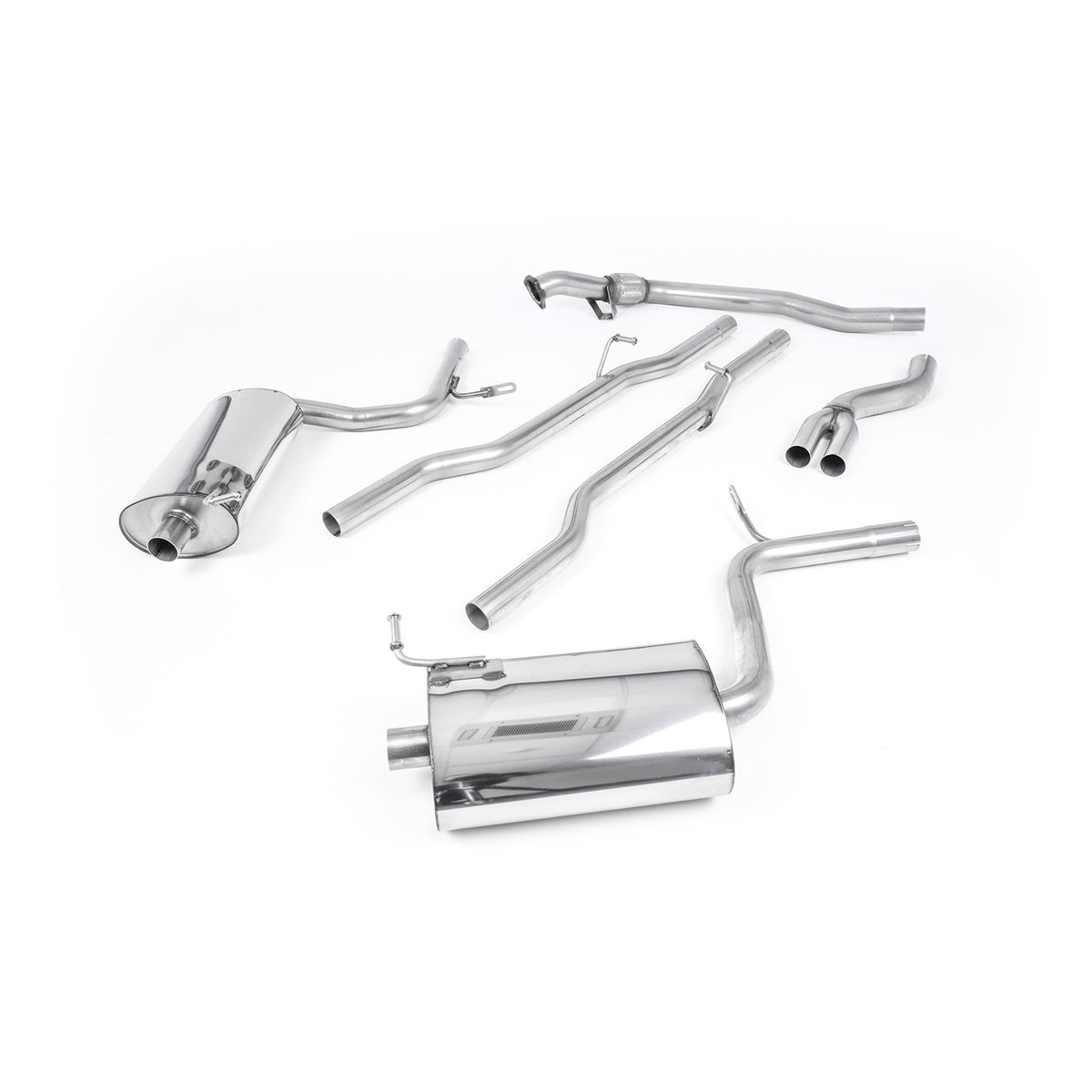 Milltek Cat Back Exhaust Audi A4 1.8T B6 Quattro Saloon Avant 163BHP 5 speed 01-05