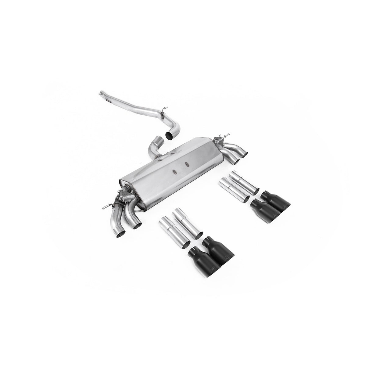 Milltek Cat Back Exhaust Audi S3 2.0 TFSI Quattro Saloon Cabrio 8V 8V.2 Non-GPF 13-18