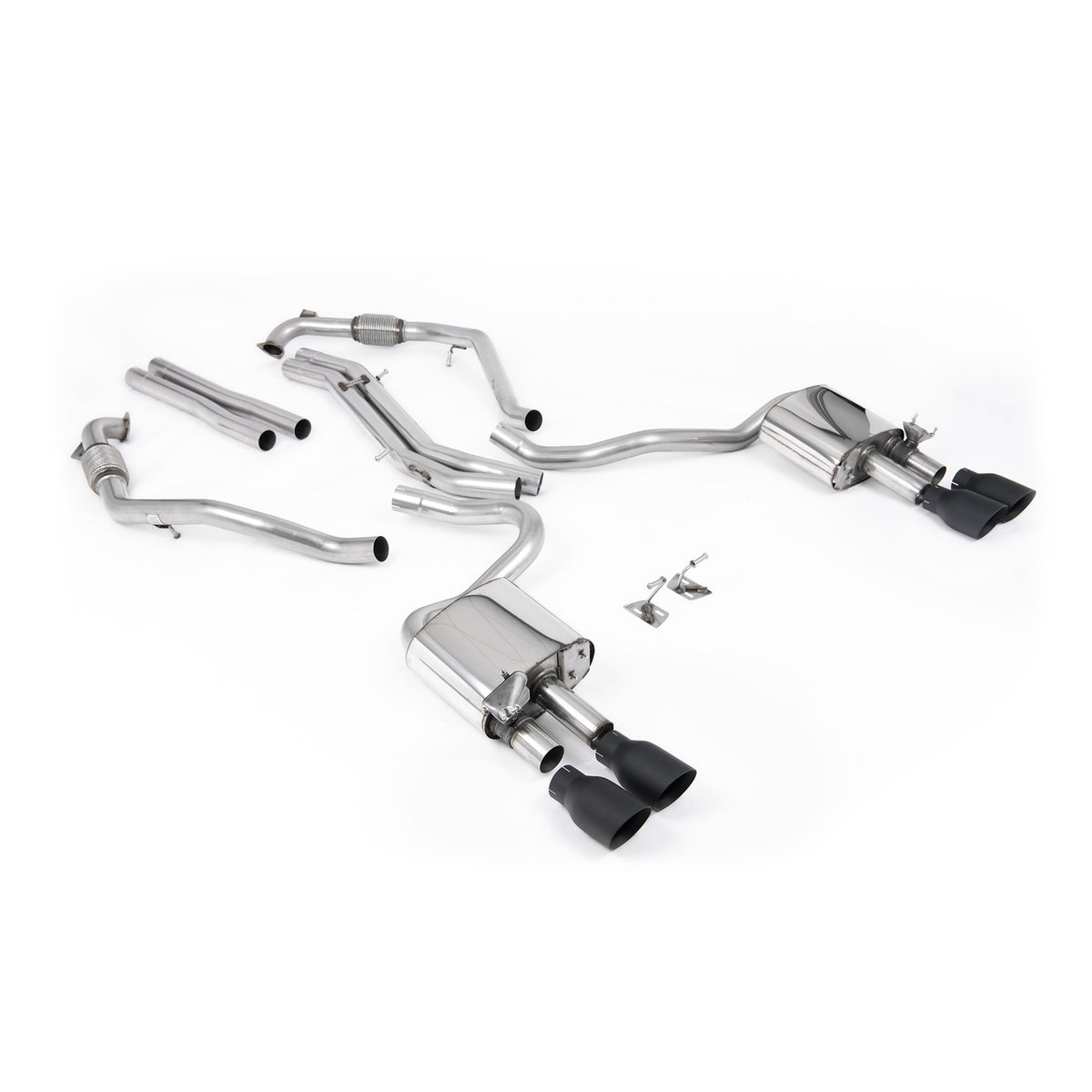 Milltek Cat Back Exhaust Audi S5 3.0 V6 Turbo Sportback B9 LCI Non-GPF Sport Diff with Brace Bars LHD 19+