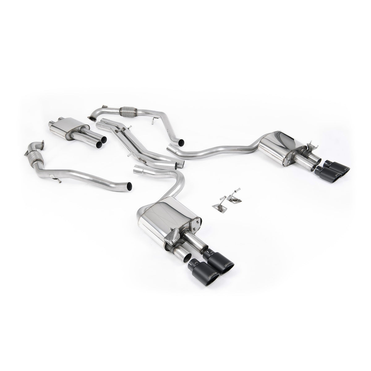 Milltek Cat Back Exhaust Audi S5 3.0 V6 Turbo Sportback B9 Non-GPF Sport Diff with Brace Bars RHD 17+