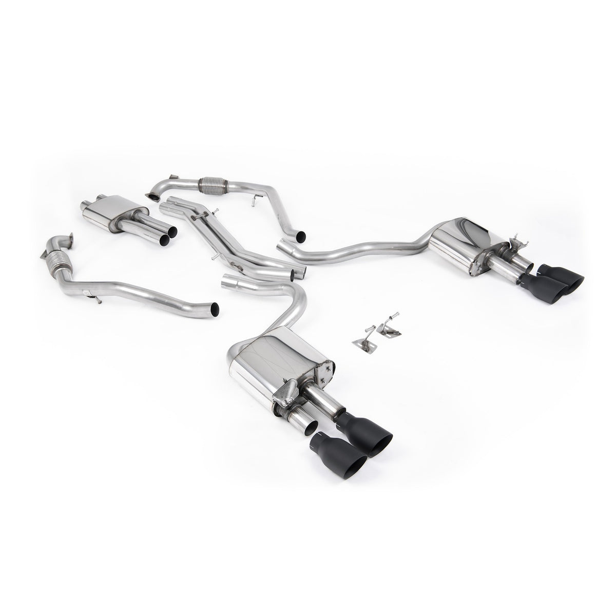Milltek Cat Back Exhaust Audi S5 3.0 V6 Turbo Sportback B9 Non-GPF Sport Diff with Brace Bars RHD 17+