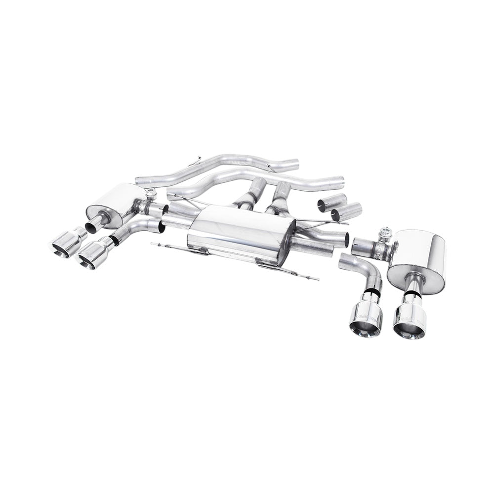 Milltek Front Pipe-back Exhaust Alfa Romeo Giulia Quadrifoglio 2.9 V6 Bi-Turbo (Non OPF/GPF Models) 17-25