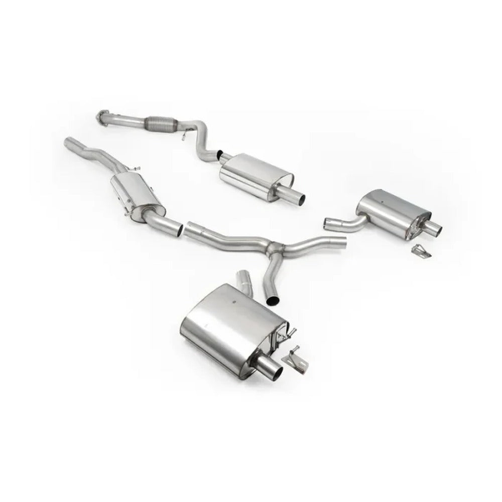 Milltek Cat Back Exhaust Audi A4 2.0 TFSI B9.5 Quattro Saloon Avant Non-OPF NAS 21+