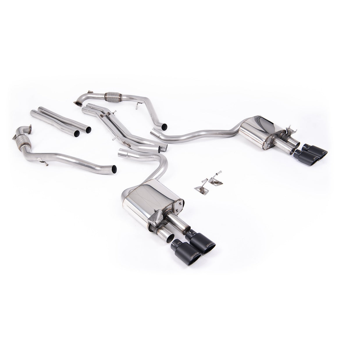 Milltek Cat Back Exhaust Audi S5 3.0 V6 Turbo Sportback B9 LCI Non-GPF Sport Diff with Brace Bars LHD 19+