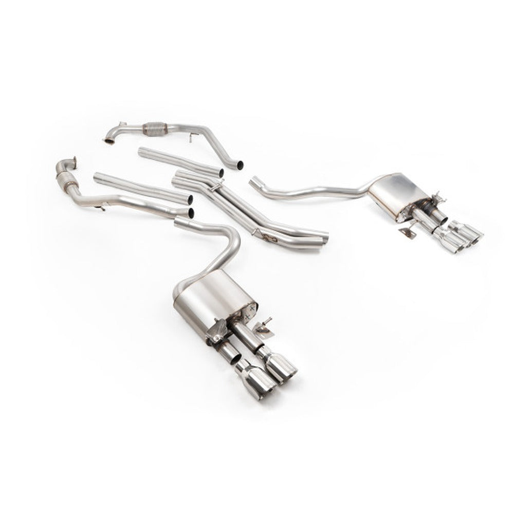 Milltek Cat Back Exhaust Audi S5 3.0 V6 Turbo Coupe B9 Non-GPF Sport Diff with Brace Bars RHD 17+