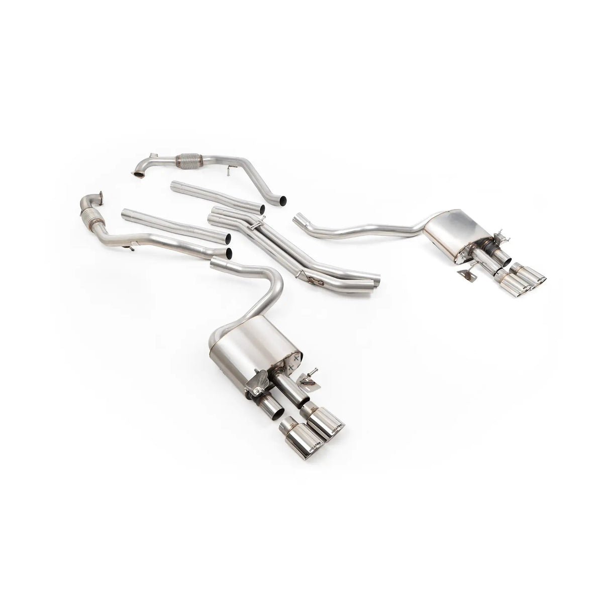 Milltek Cat Back Exhaust Audi S5 3.0 V6 Turbo Coupe B9 Non-GPF Sport Diff with Brace Bars RHD 17+