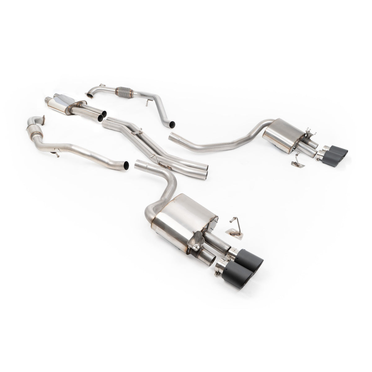 Milltek Cat Back Exhaust Audi S5 3.0 V6 Turbo Sportback B9 Non-GPF Sport Diff without Brace Bars RHD 17+