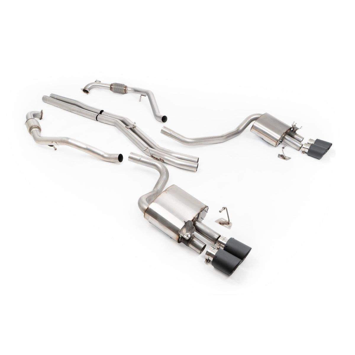 Milltek Cat Back Exhaust Audi S5 3.0 V6 Turbo Sportback B9 Non-GPF Sport Diff without Brace Bars RHD 17+