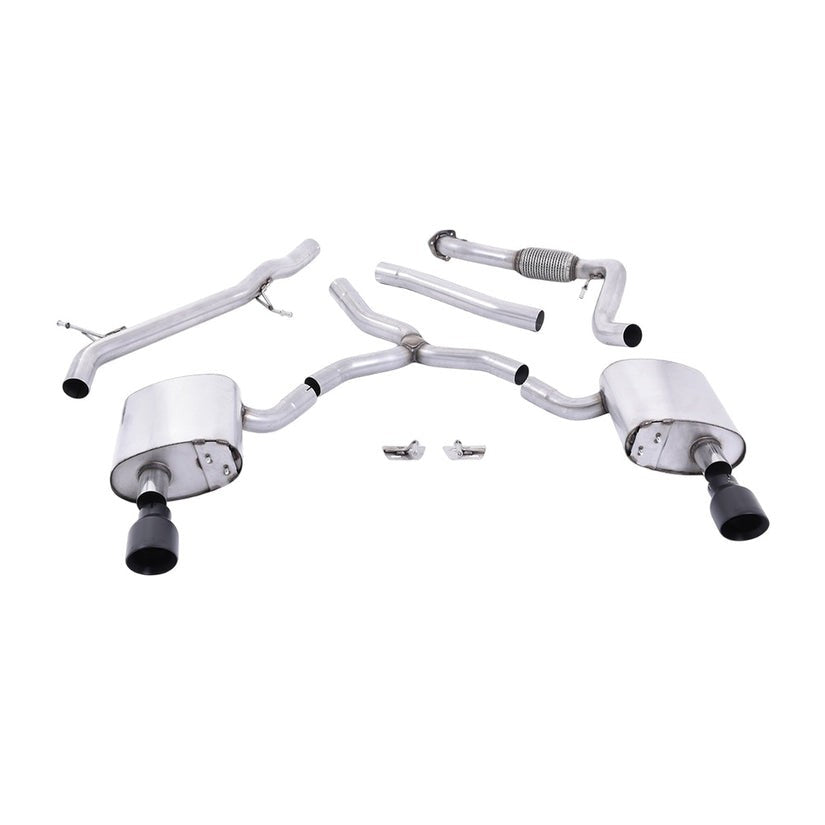 Milltek Cat Back Exhaust Audi A4 2.0 TFSI B9 Quattro Saloon Avant Non-OPF/GPF 16+
