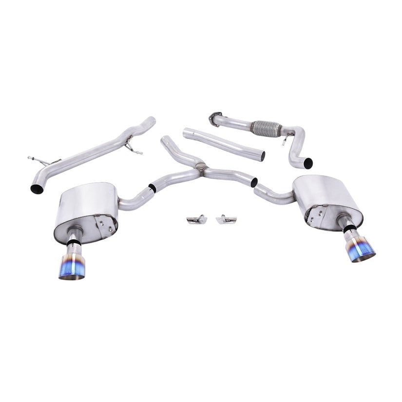 Milltek Cat Back Exhaust Audi A4 2.0 TFSI B9 Quattro Saloon Avant Non-OPF/GPF 16+