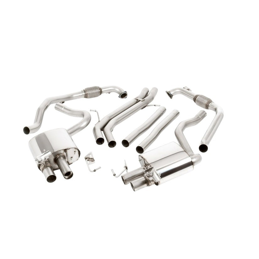 Milltek Cat Back Exhaust Audi S5 3.0 V6 Turbo Coupe Cabrio B9 Non-GPF Non Sport Diff LHD 17+