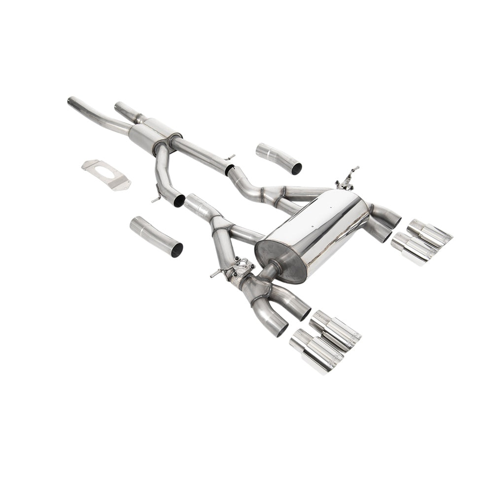 Milltek Cat Back Exhaust BMW 3 Series F80 M3 M3 Competition and M3 CS Saloon (OPF/GPF Models Only) 19-20