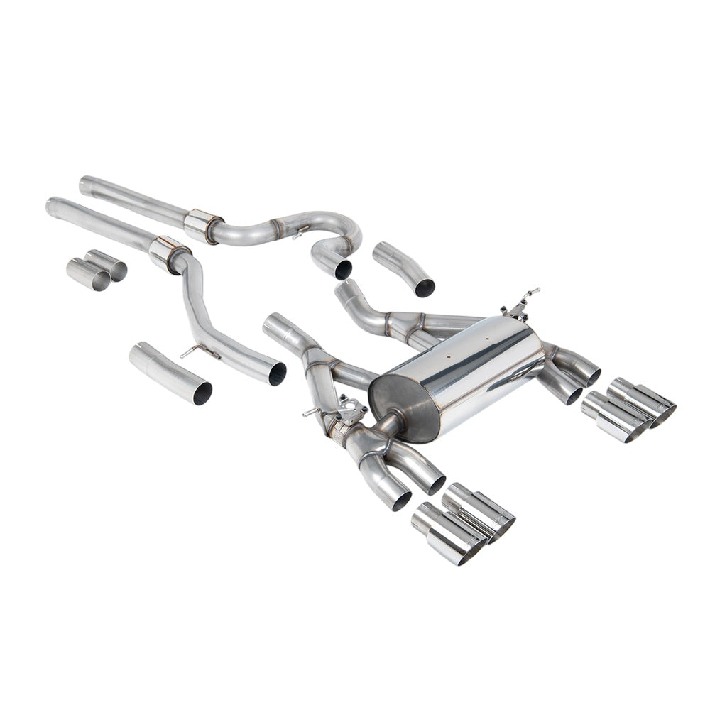 Milltek Cat Back Exhaust BMW 3 Series F80 M3 and M3 Competition Saloon (Non OPF/GPF Models Only) 14-18