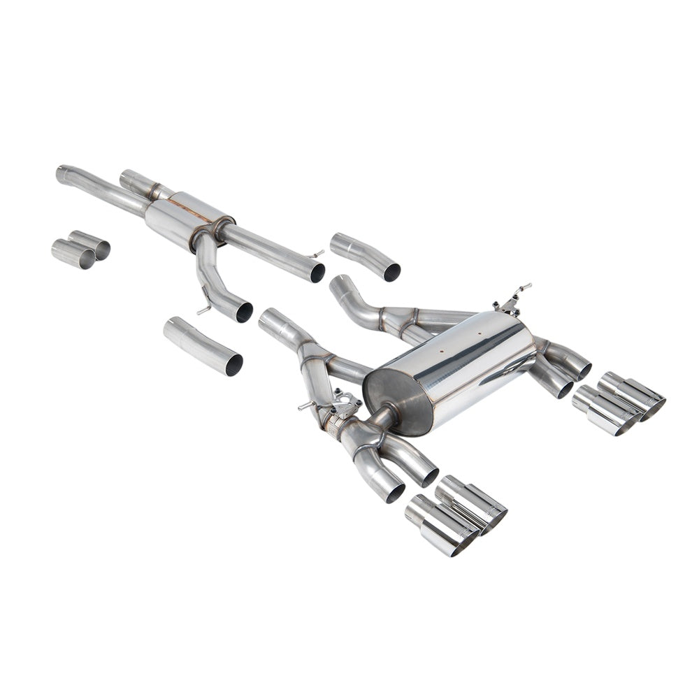 Milltek Cat Back Exhaust BMW 3 Series F80 M3 and M3 Competition Saloon (Non OPF/GPF Models Only) 14-18