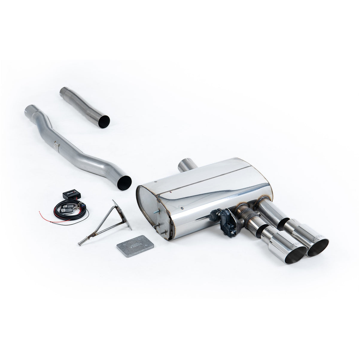 Milltek Filter Back Exhaust Mini Cooper S F56 Mk3 2.0 Turbo UK EU LCI with OPF/GPF 19-20 - Non-Resonated / Valved / GT-90 Polished