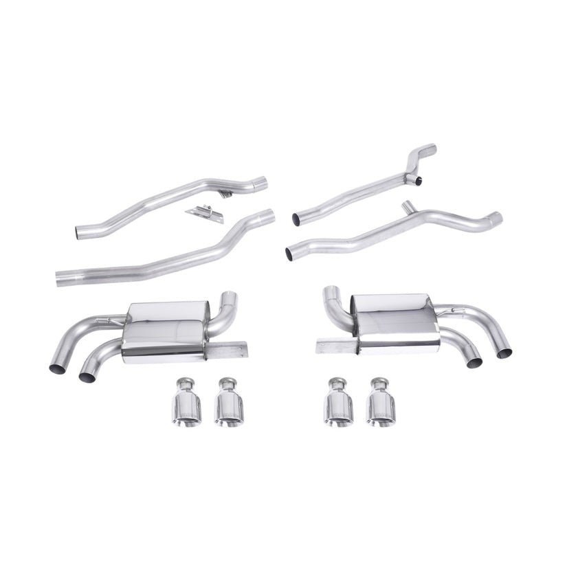 Milltek Cat Back Exhaust Porsche Cayenne 958 Turbo 4.8 V8 Pre-Facelift 10-14