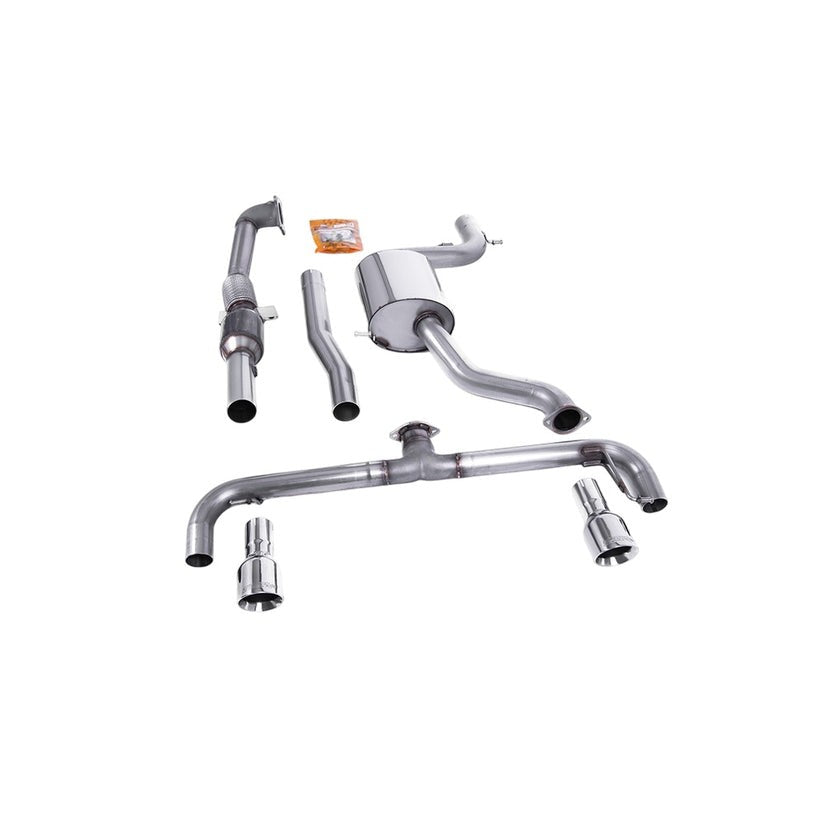 Milltek Turbo Back Exhaust with Sports Cat Volkswagen Scirocco R 09-16 SSXVW144