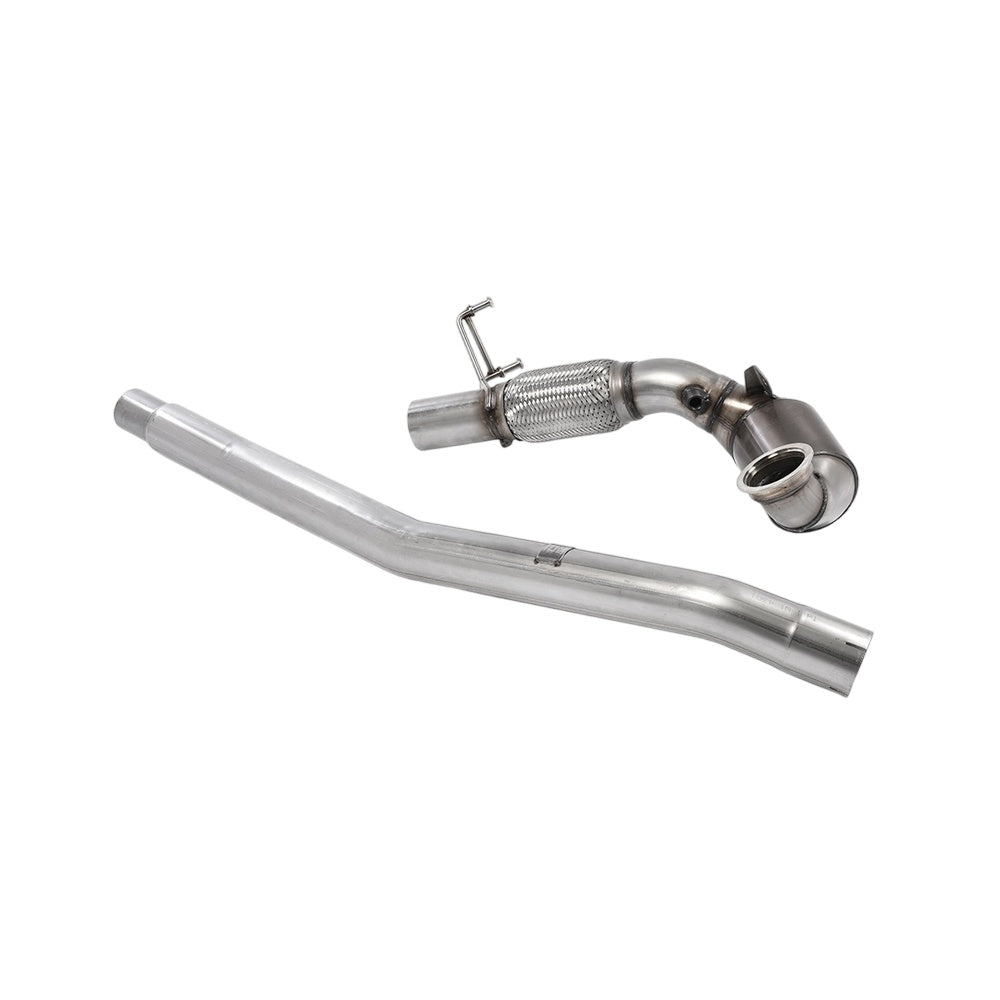 Milltek Cast Downpipe with Race Cat Exhaust Volkswagen Golf Mk7 GTi (including GTi Performance Pack Clubsport and Clubsport S models) 13-16
