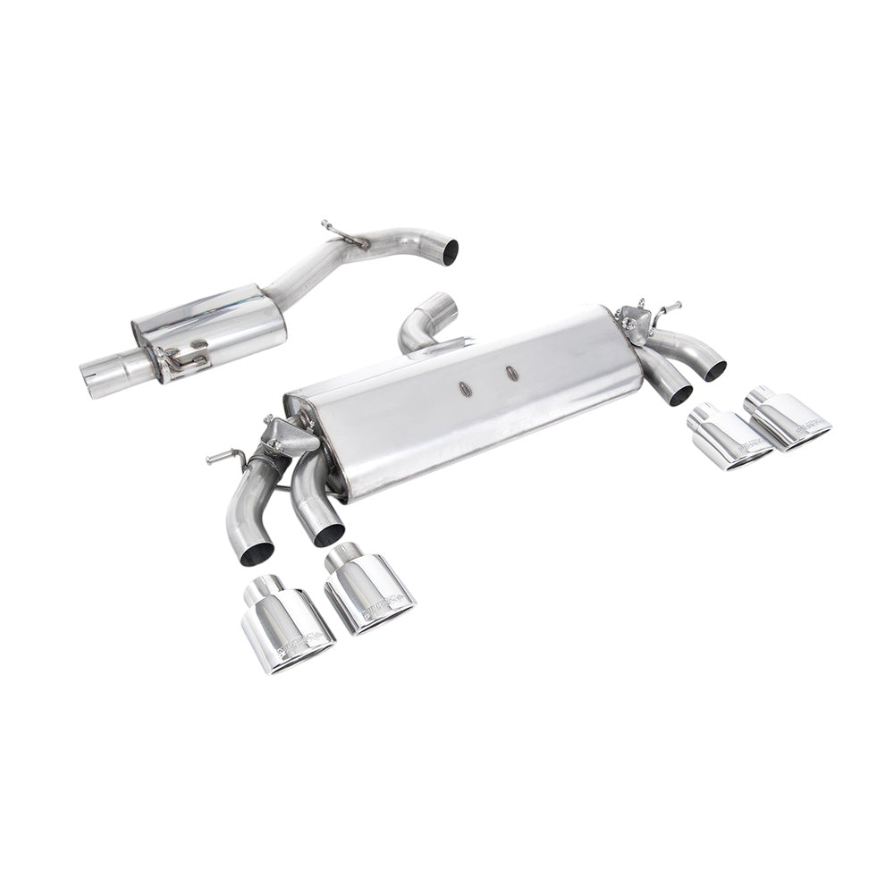 Milltek Cat Back Exhaust Volkswagen Golf Mk7.5 R 2.0 TSI 300PS (GPF Equipped Models Only) 76mm and EC Approved Systems 19-20