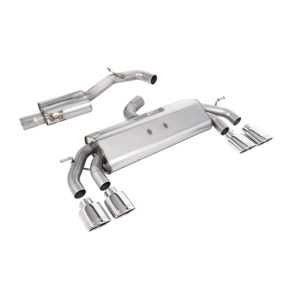 Milltek Cat Back Exhaust Volkswagen Golf Mk7.5 R 2.0 TSI 300PS (GPF Equipped Models Only) 76mm and EC Approved Systems 19-20