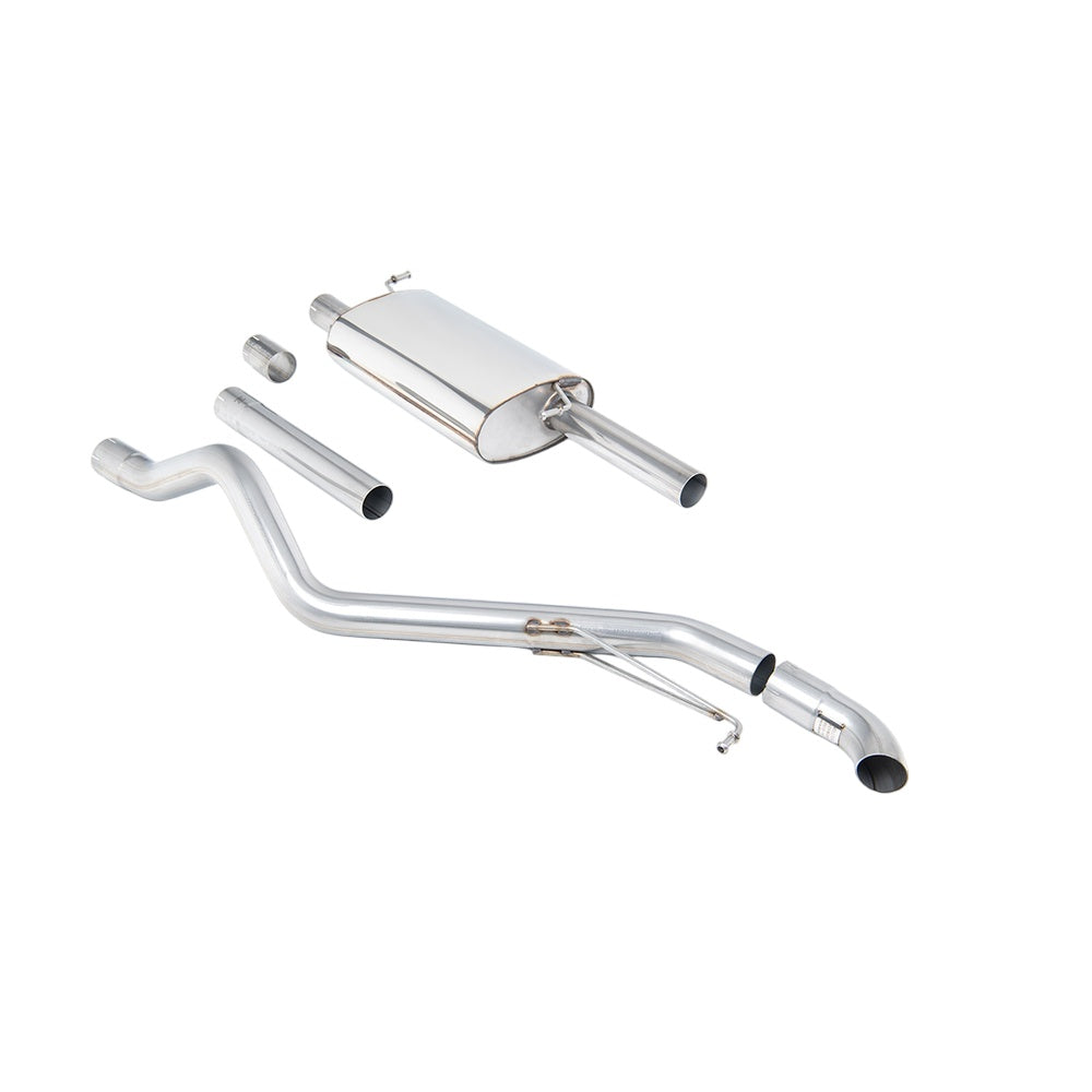 Milltek Cat Back Exhaust Volkswagen Transporter \ Caravelle T6 LWB 150PS and 204PS 2.0 TSI (Petrol) 2WD 17-25