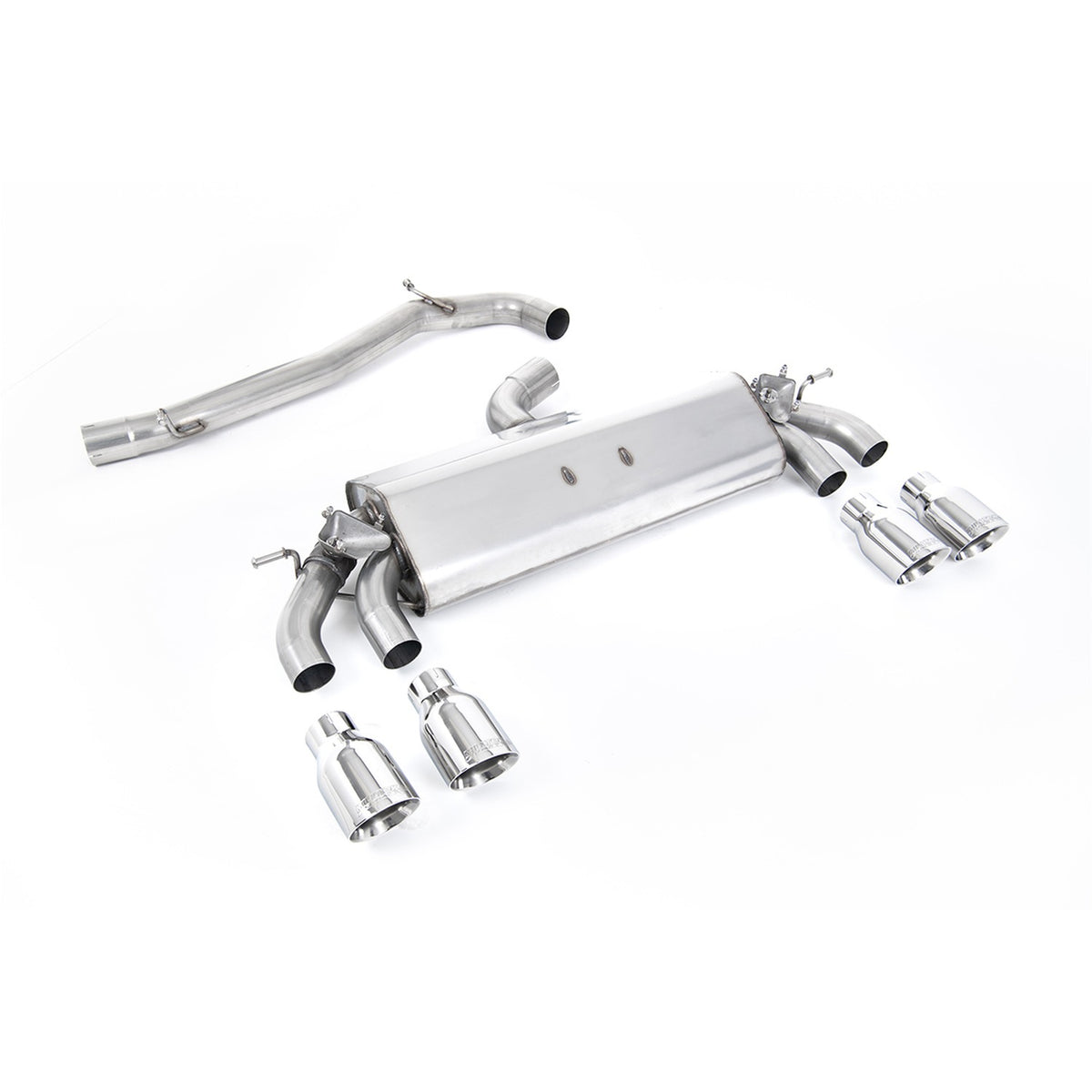 Milltek Cat Back Exhaust Volkswagen Golf Mk7.5 R 2.0 TSI 310PS Non-GPF 76mm EC Approved 17-21