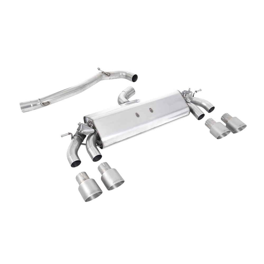 Milltek Cat Back Exhaust Volkswagen Golf Mk7.5 R 2.0 TSI 300PS (GPF Equipped Models Only) 76mm and EC Approved Systems 19-20