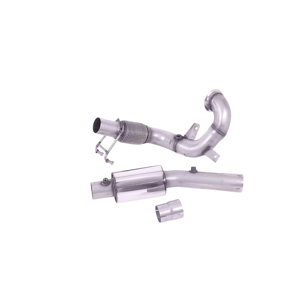 Milltek Large-bore Downpipe and De-cat Exhaust Volkswagen Polo GTI 2.0 TSI (AW 5-Door inc Facelift Models) GPF/OPF Models Only 19-21