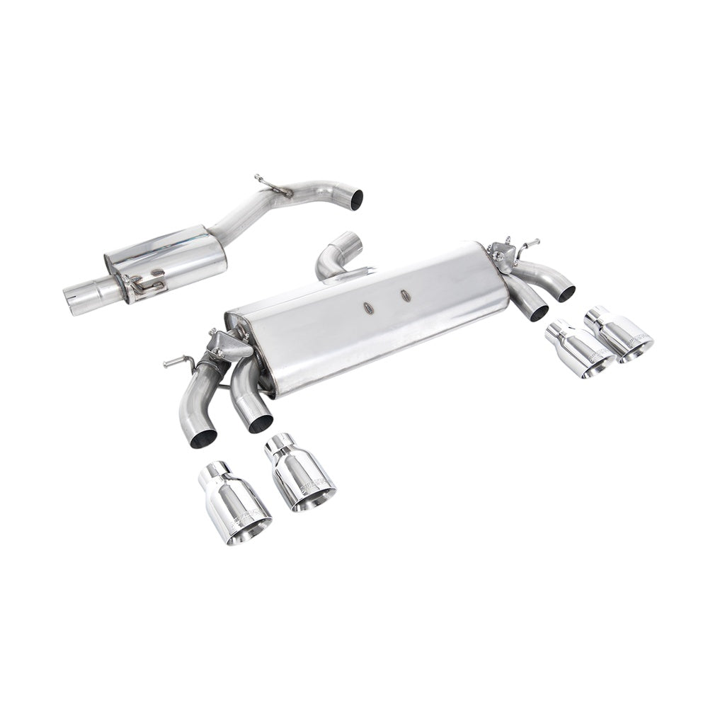 Milltek Cat Back Exhaust Volkswagen Golf Mk7.5 R 2.0 TSI 300PS (GPF Equipped Models Only) 76mm and EC Approved Systems 19-20