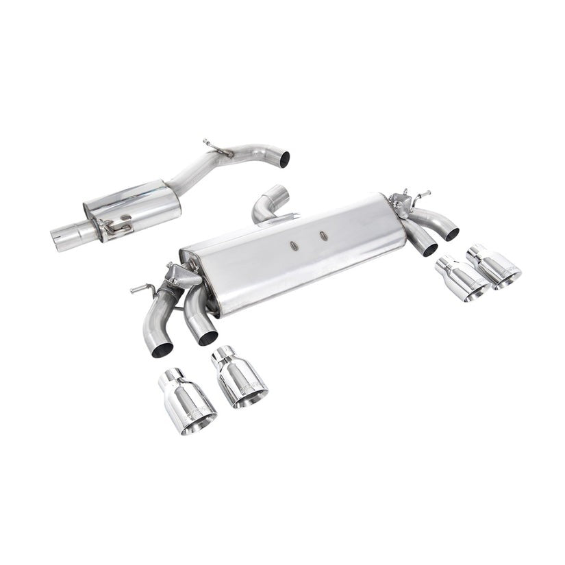 Milltek Cat Back Exhaust Volkswagen Golf Mk7.5 R 2.0 TSI 310PS Non-GPF 76mm EC Approved 17-21