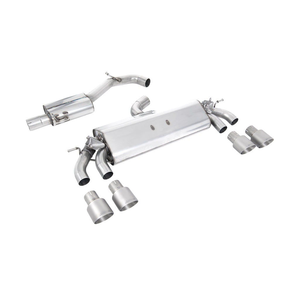 Milltek Cat Back Exhaust Volkswagen Golf Mk7.5 R 2.0 TSI 300PS (GPF Equipped Models Only) 76mm and EC Approved Systems 19-20