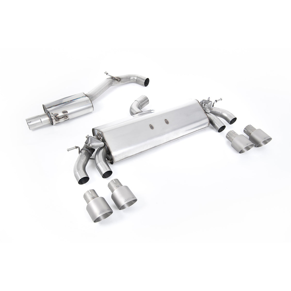Milltek Cat Back Exhaust Volkswagen Golf Mk7.5 R 2.0 TSI 310PS Non-GPF 76mm EC Approved 17-21