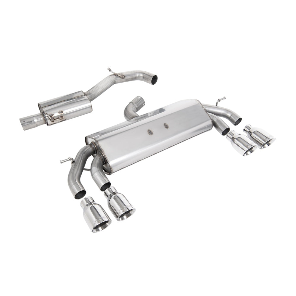 Milltek Cat Back Exhaust Volkswagen Golf Mk7.5 R 2.0 TSI 300PS (GPF Equipped Models Only) 76mm and EC Approved Systems 19-20