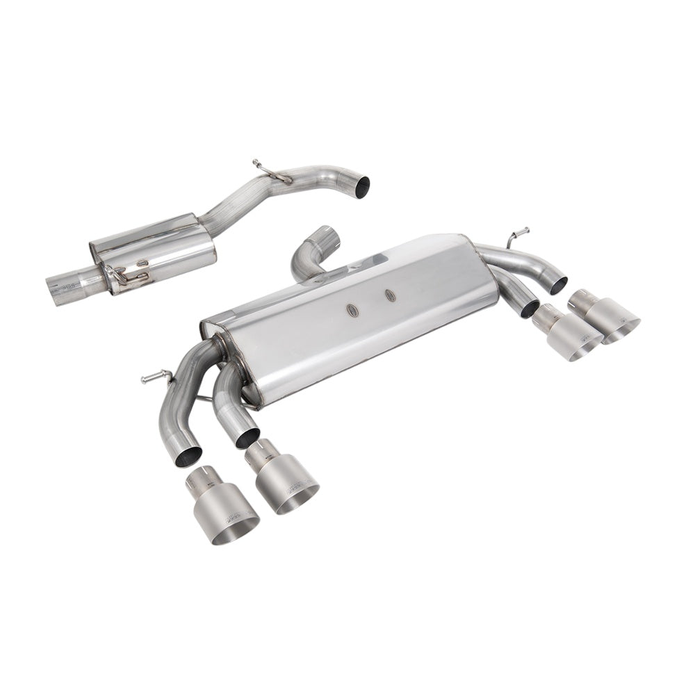 Milltek Cat Back Exhaust Volkswagen Golf Mk7.5 R 2.0 TSI 300PS (GPF Equipped Models Only) 76mm and EC Approved Systems 19-20