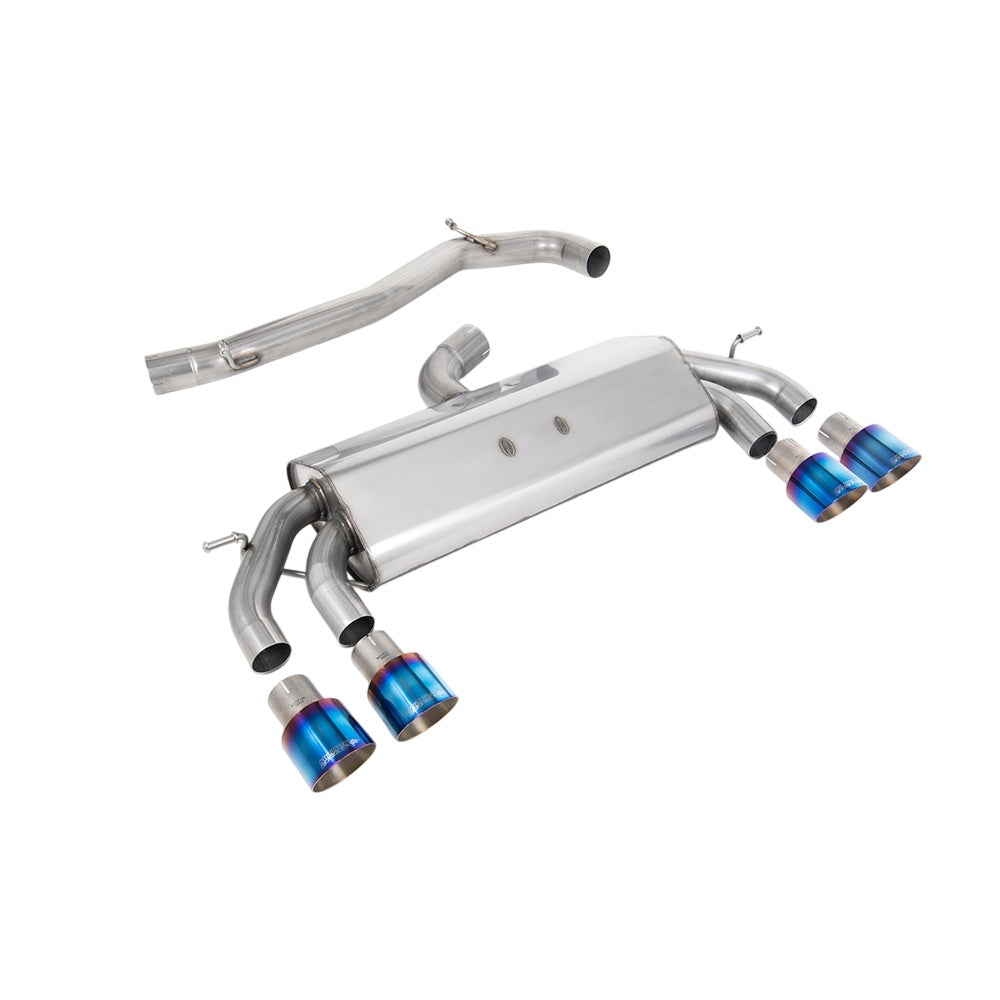 Milltek Cat Back Exhaust Volkswagen Golf Mk7.5 R 2.0 TSI 300PS (GPF Equipped Models Only) 76mm and EC Approved Systems 19-20