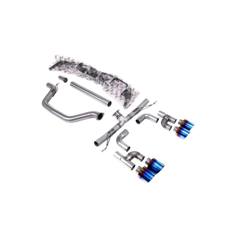 Milltek Filter Back Exhaust Volkswagen Golf Mk8 GTi Golf R Style Quad Outlet 245ps OPF/GPF 20-24