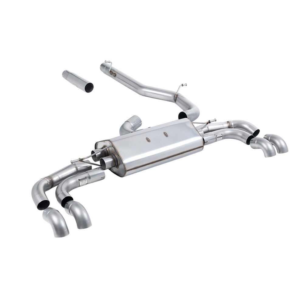 Milltek Cat Back Exhaust Volkswagen Non Resonated Tiguan R-Line 2.0TSI 4Motion (North American / Long Wheel Base Models Only) 22-25