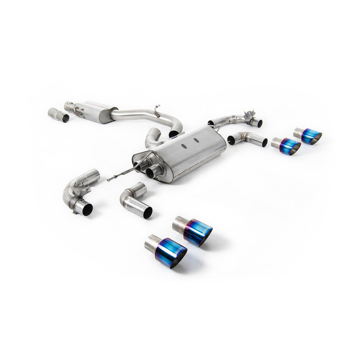 Milltek Cat Back Exhaust Volkswagen Golf Mk7.5 R 2.0 TSI 310PS Non-GPF 80mm Race 17-21