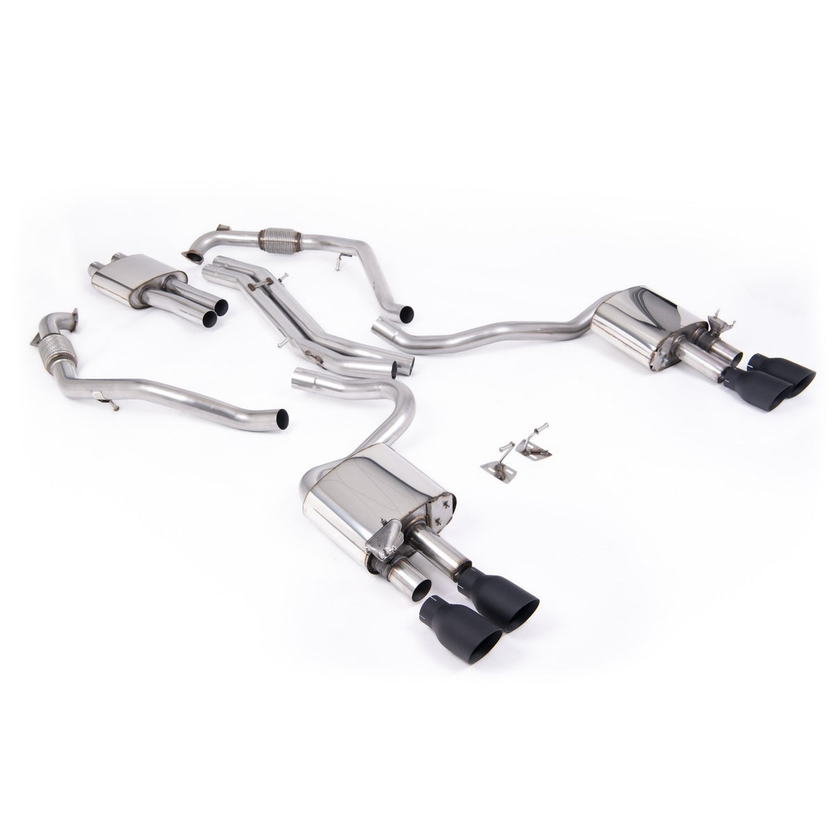 Milltek Cat Back Exhaust Audi S5 3.0 V6 Turbo Coupe B9 LCI Non-GPF Sport Diff with Brace Bars LHD 19+