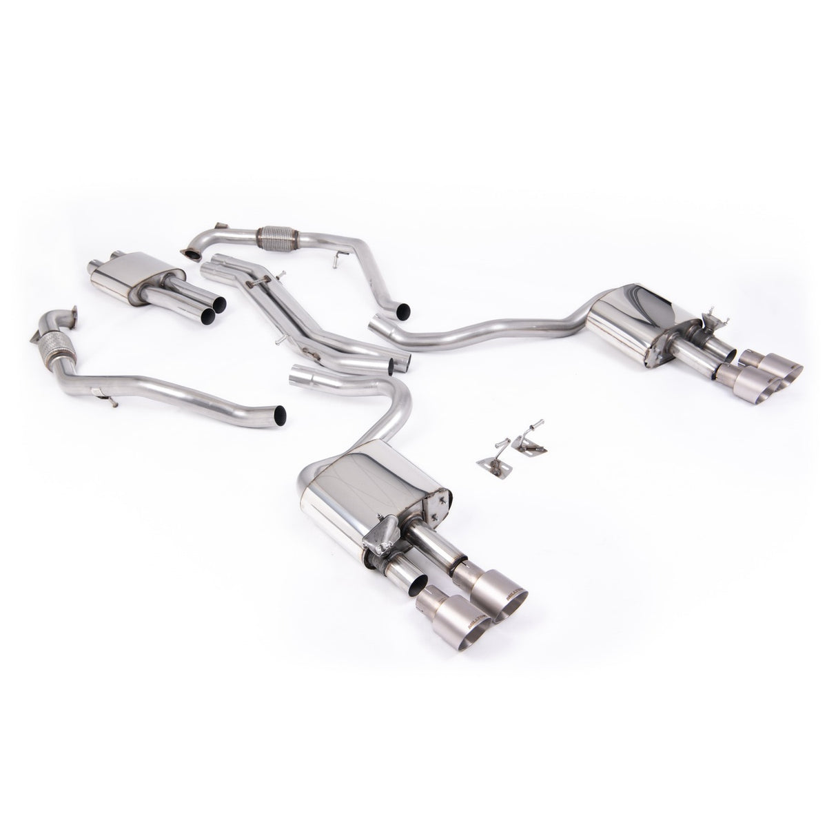 Milltek Cat Back Exhaust Audi S5 3.0 V6 Turbo Coupe B9 LCI Non-GPF Sport Diff with Brace Bars LHD 19+