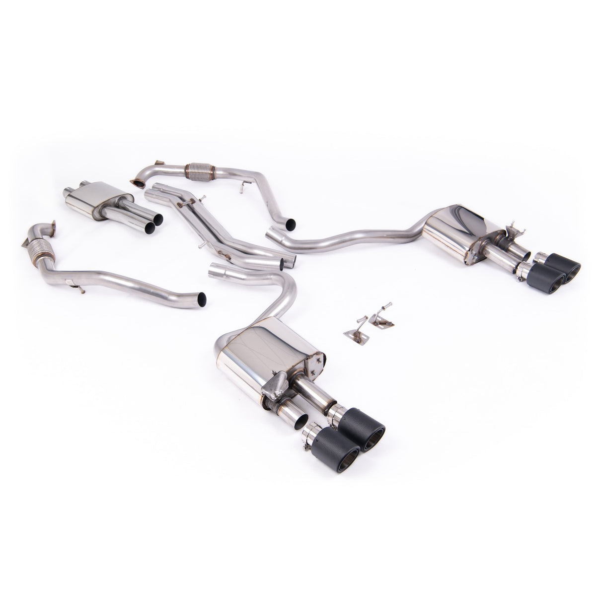 Milltek Cat Back Exhaust Audi S5 3.0 V6 Turbo Coupe B9 LCI Non-GPF Sport Diff with Brace Bars LHD 19+