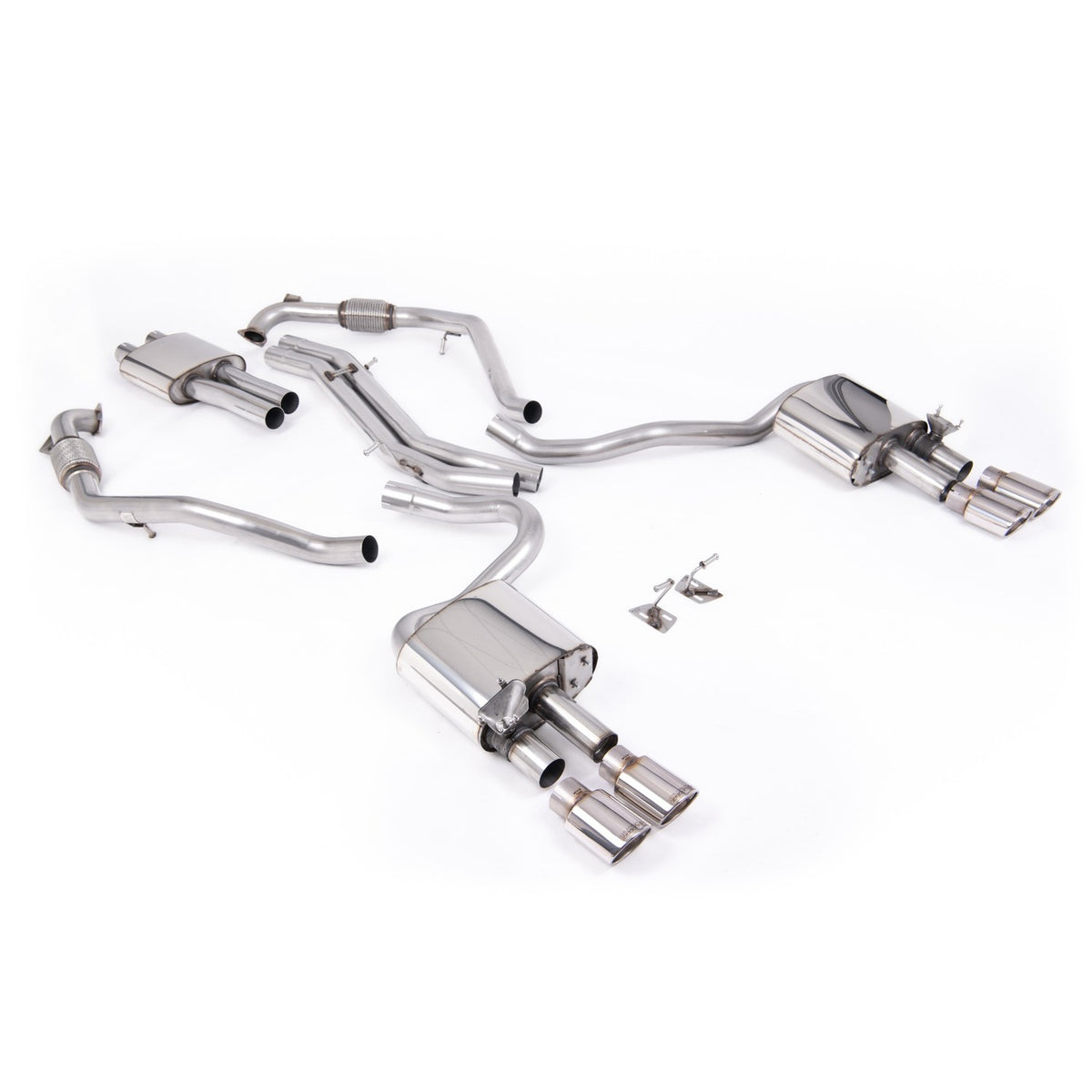 Milltek Cat Back Exhaust Audi S5 3.0 V6 Turbo Coupe B9 LCI Non-GPF Sport Diff with Brace Bars LHD 19+