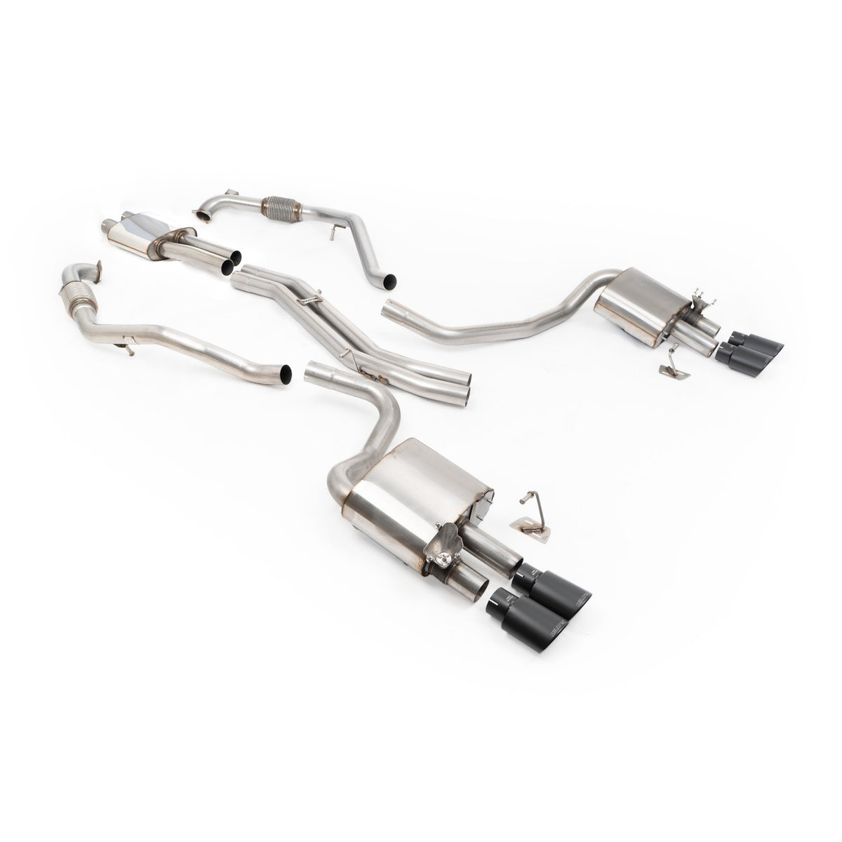 Milltek Cat Back Exhaust Audi S5 3.0 V6 Turbo Sportback B9 Non-GPF Sport Diff without Brace Bars RHD 17+
