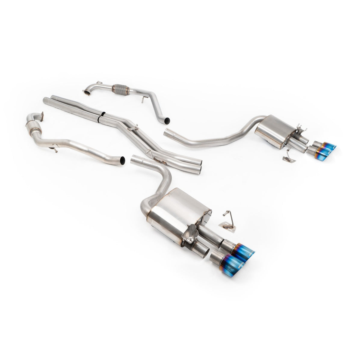Milltek Cat Back Exhaust Audi S5 3.0 V6 Turbo Sportback B9 Non-GPF Sport Diff without Brace Bars RHD 17+