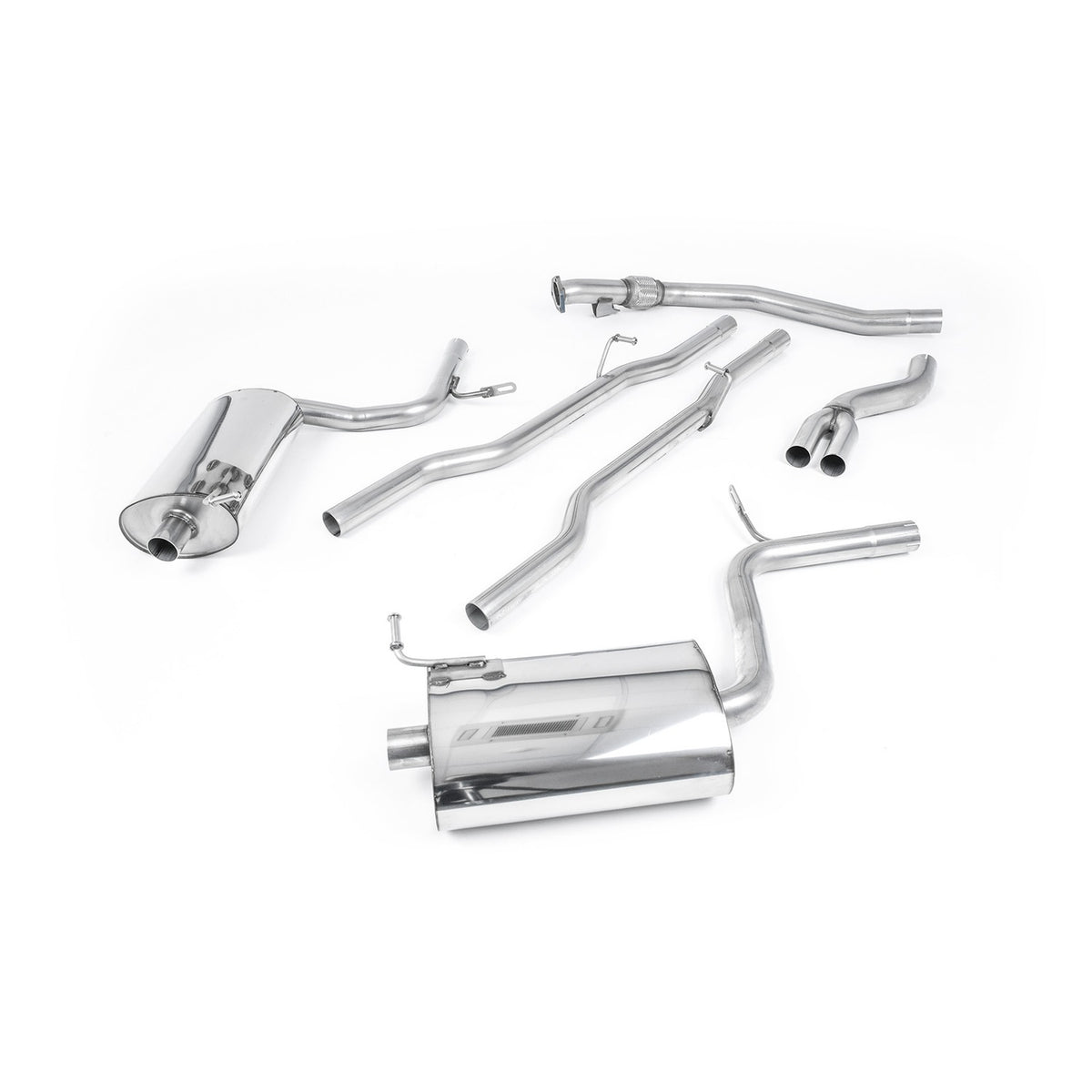 Milltek Cat Back Exhaust Audi A4 2.0 TFSI B7 Quattro DTM 05-08