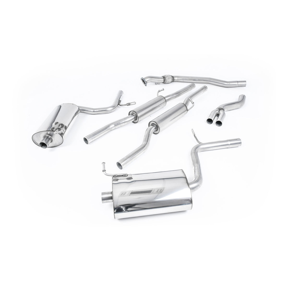Milltek Cat Back Exhaust Audi A4 2.0 TFSI B7 Quattro DTM 05-08