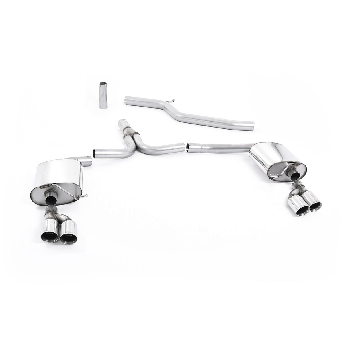 Milltek Cat Back Exhaust Audi A4 3.0 TDi B8 Quattro Saloon Avant 08-11