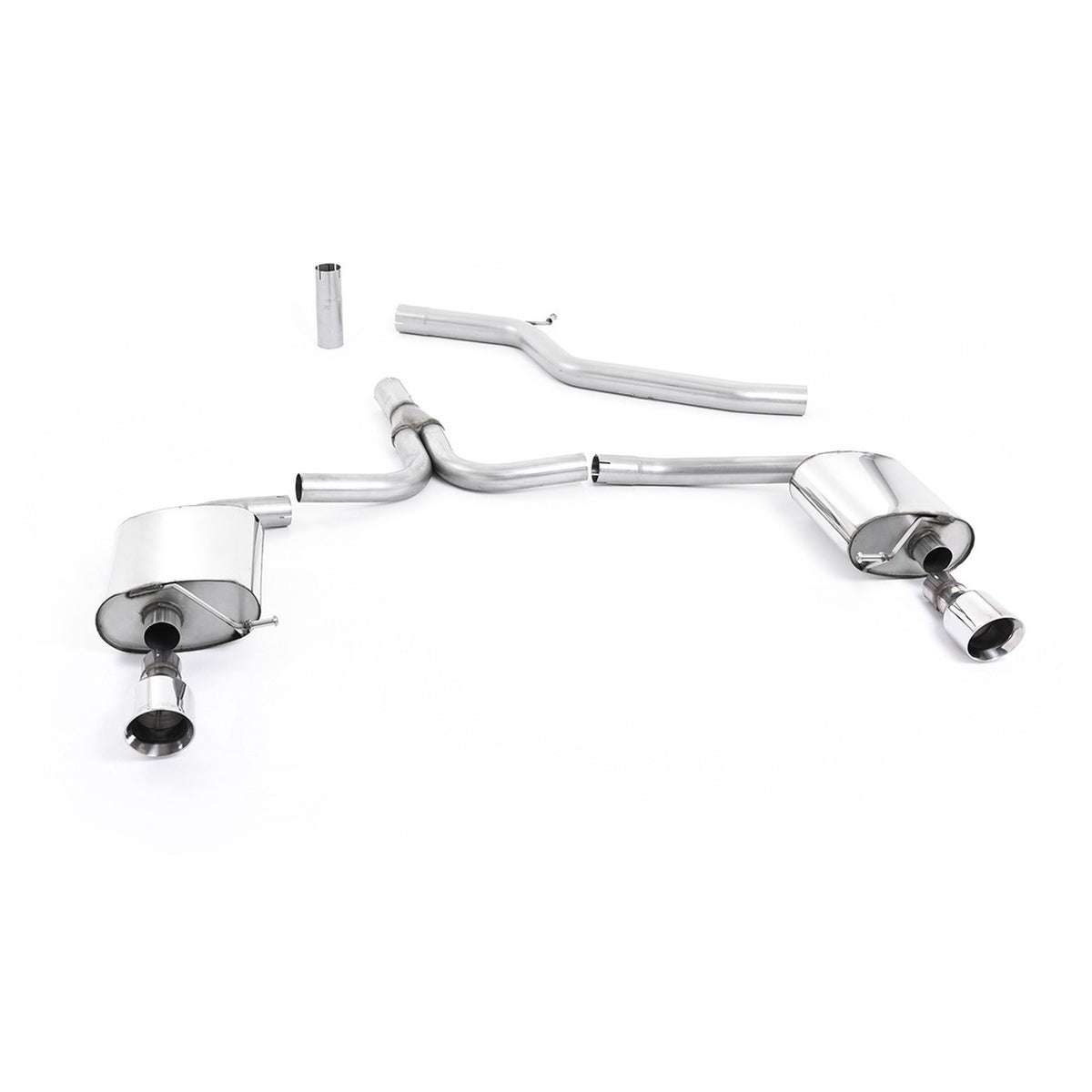 Milltek Cat Back Exhaust Audi A4 3.0 TDi B8 Quattro Saloon Avant 08-11