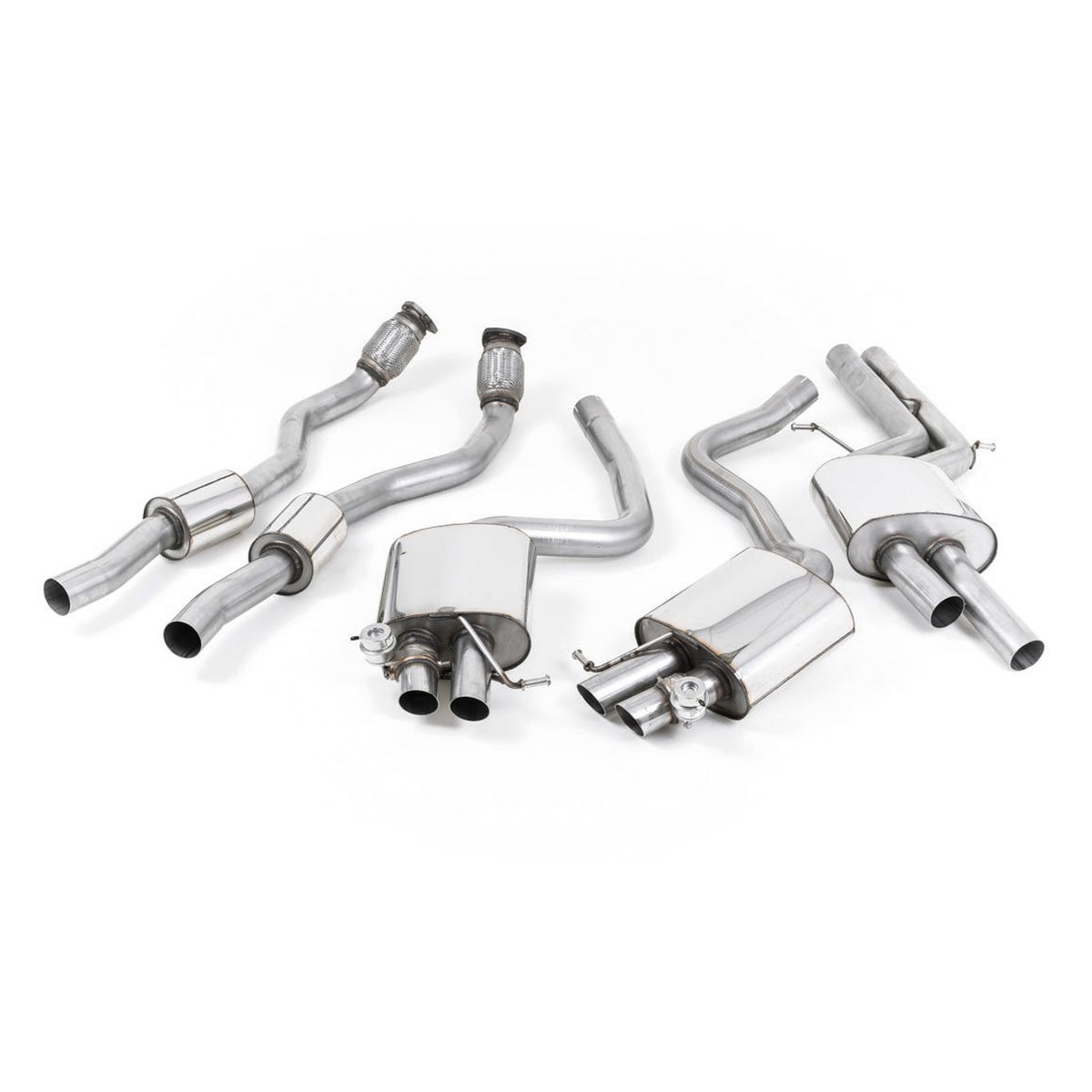 Milltek Cat Back Exhaust Audi RS4 B8 4.2 FSI Quattro Avant 12-15