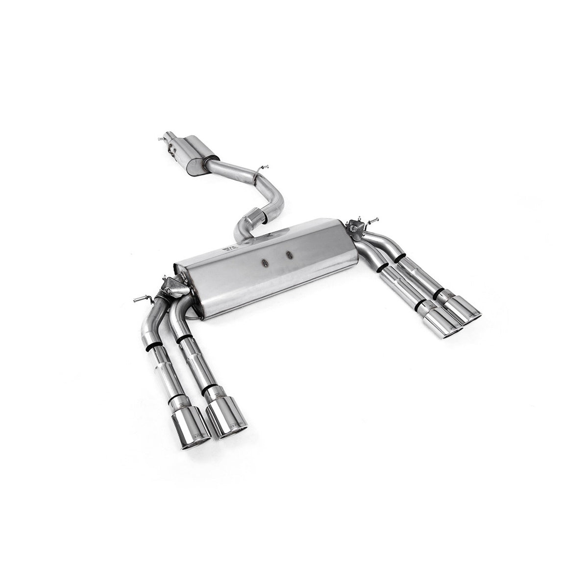 Milltek Cat Back Exhaust Audi S3 2.0 TFSI Quattro Saloon Cabrio 8V 8V.2 Non-GPF 13-18